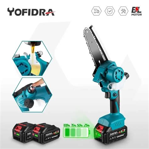 Yofidra 18V 6 Inch Brushless Electric Saw With Adjustable Oil Can