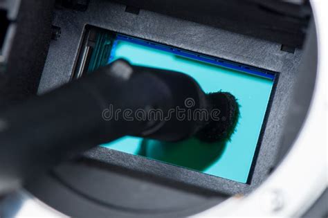 Cleaning camera sensor stock photo. Image of dust, macro - 60227974