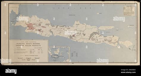 Java And Madoera Principal Estate Regions Showing Major Products Farm