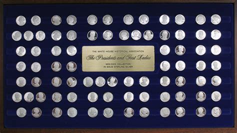 1977 STERLING SILVER FRANKLIN MINT PRESIDENTS FIRST LADIES 80 COIN SET ...