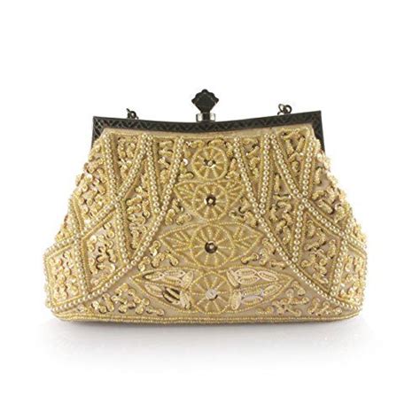 Evening Bag Fit Wit Louise Beaded And Sequined Clutch Bag Purse