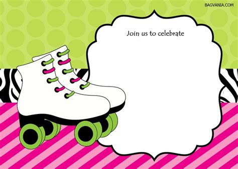 Free Printable Ice Skating Birthday Invitations Template Free