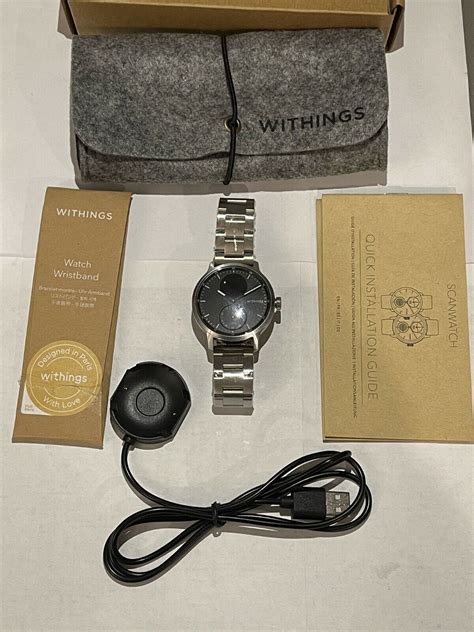 Withings Scanwatch W Rolex Oyster Style Bracelet Mm Bk Ebay