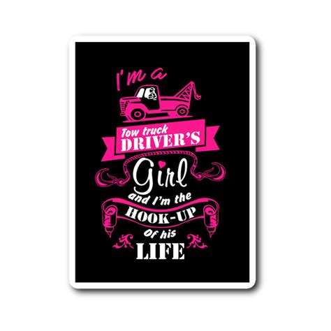 Tow Truck Drivers Girl Sticker Towlivesmatter