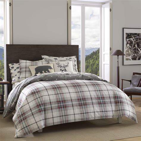 Eddie Bauer Alder Plaid Cotton Duvet Cover Set And Reviews Wayfair