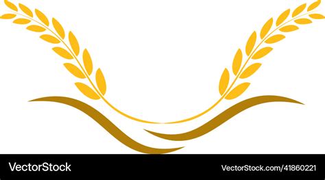 Wheat logo Royalty Free Vector Image - VectorStock