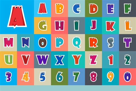 Alphabet Cartoon Font For Kids