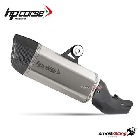 Terminale Di Scarico HpCorse SP3 Carbon Short In Acciaio Racing