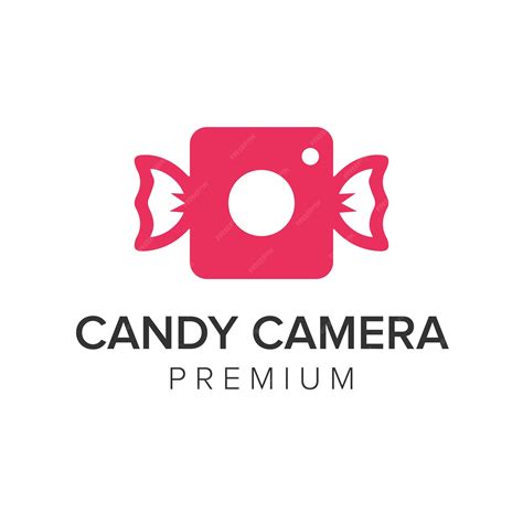 Premium Vector Candy Camera Logo Icon Vector Template