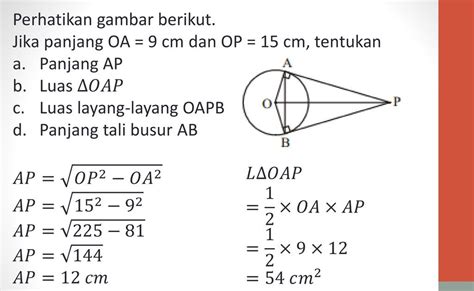 Cara Menghitung Panjang Tali Busur Pada Lingkaran Riset