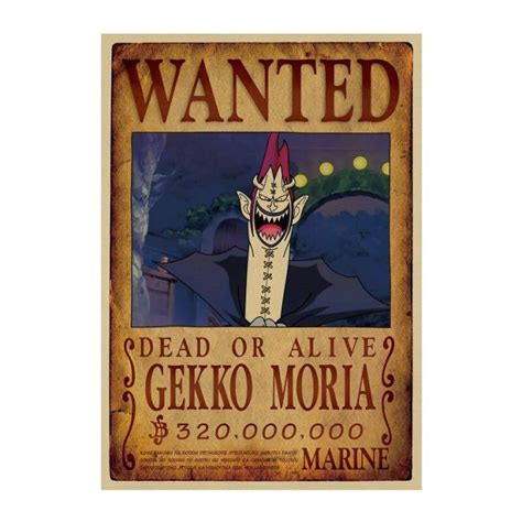 P Ster Wanted Gecko Moria Loja One Piece