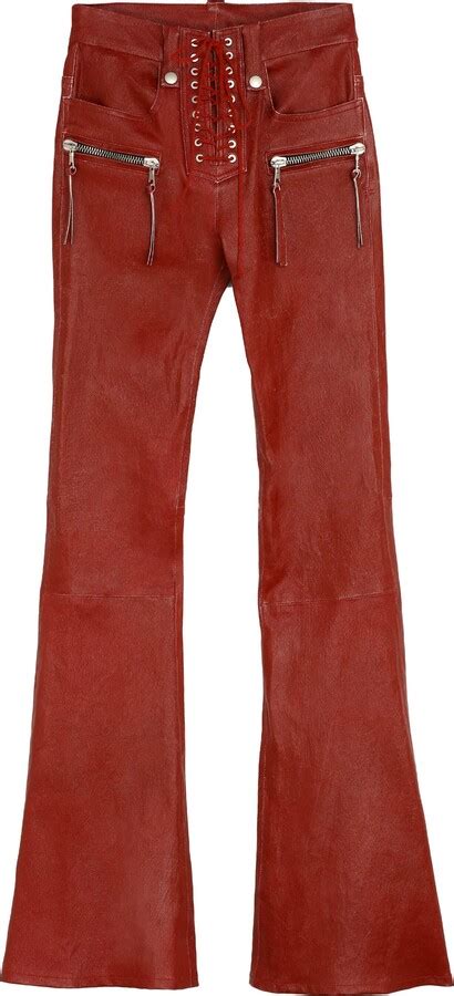 Ben Taverniti Unravel Project Vintage Leather Flared Trousers Shopstyle