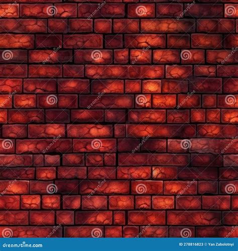 Maroon Luminescence Beautiful Brick Wall Texture Tile Seamless