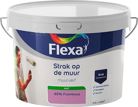 Flexa Strak Op De Muur Muurverf Mengcollectie Framboos