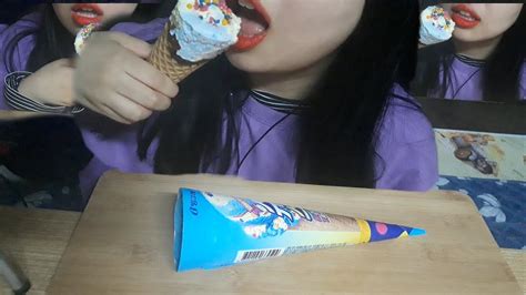 Asmr 후식 슈팅스타 콘 아이스크림 리얼사운드 먹방 Shooting Star Ice Cream Mukbang