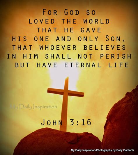 For God So Loved The World That He Gave His One And Only Son