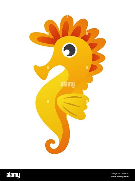 Seahorse Cartoon Character Vector Stock Vector Image And Art Alamy