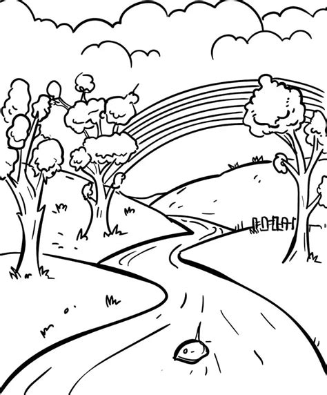 River Coloring Page