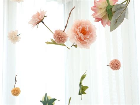 Hanging Flower Garland Custom Hanging Flowers Kit Diy Etsy