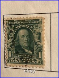 Series Benjamin Franklin Cent Green Stamp Extremely Rare