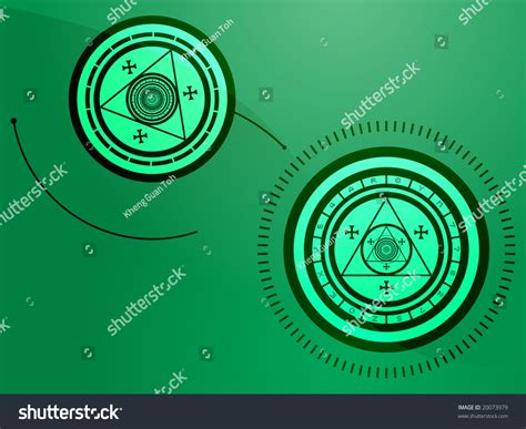 Weird Arcane Symbols That Look Strange And Occult Stock Photo 20073979