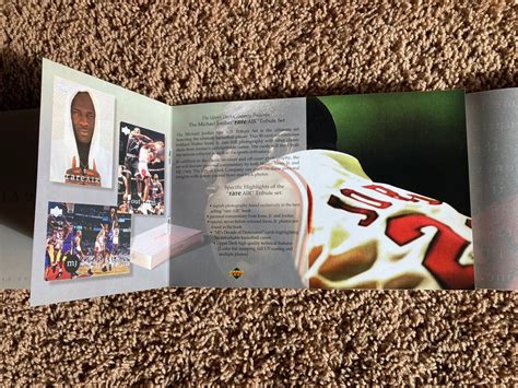 Upper Deck Nba Michael Jordan Rare Air Tribute Set Promo Booklet