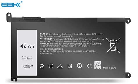 Wdx R Wh Laptop Battery Replacement For Dell Inspiron Off