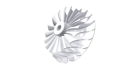 Turbocharger Impeller 3d Model 3d Printable Cgtrader