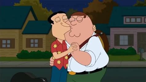 Family Guy - Peter kisses quagmire - YouTube