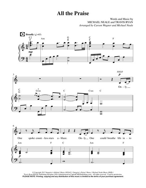 All The Praise Choral Anthem Satb Octavo Sheet Music Pdf Prestonwood Worship Prestonwood