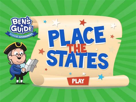 Ben's Guide to u.s. Government: Place the States Game Interactive for ...