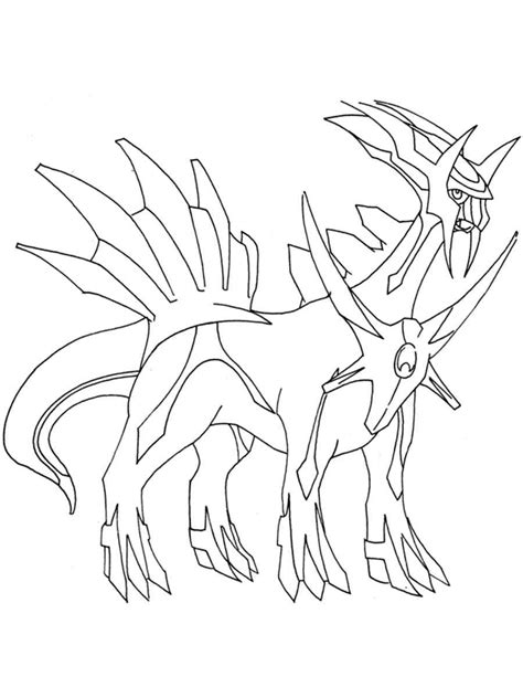 Pokemon Dialga Coloring Pages At Getcolorings Free Printable The Best