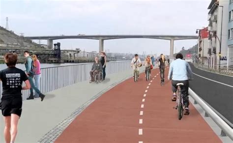 El Paseo Para Peatones Y Ciclistas Que Unir Bilbao Y Getxo Por La R A