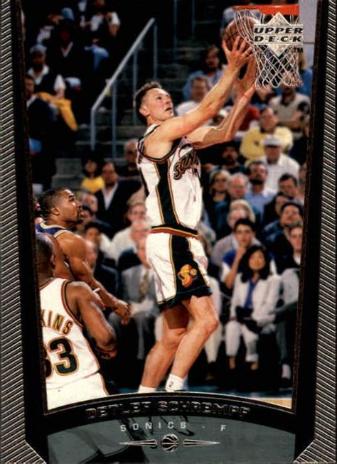 1998 99 Upper Deck Seattle Supersonics Basketball Card 142 Detlef