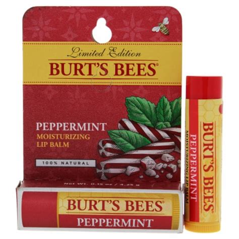 Burt S Bees Natural Moisturizing Peppermint Lip Balm Ct Frys Food