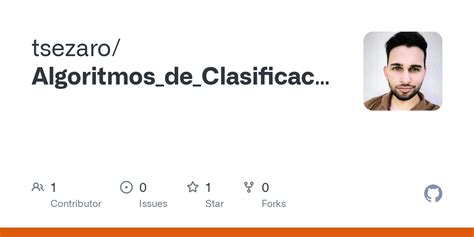 Github Tsezaro Algoritmos De Clasificacion