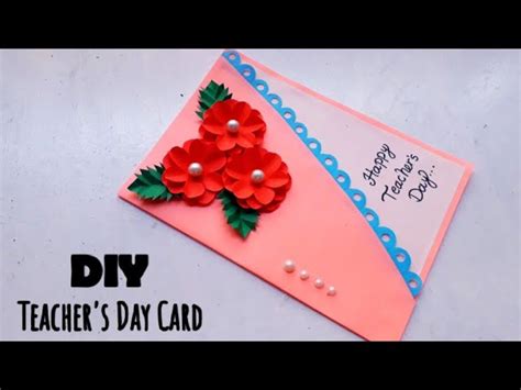 Diy Teachers Day Card From Paper Teachers Day Card Ideas Handmade