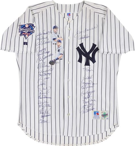 2000 New York Yankees Team Signed Hand Painted Jersey (LE 1 of 3)