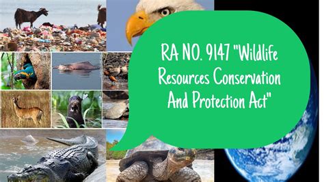 Ra No 9147 Wildlife Resources Conservation And Protection Act Youtube