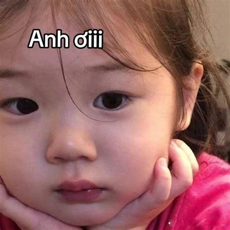 Meme Yêu Anh Cute Ảnh Meme Em Yêu Anh Hài Hước