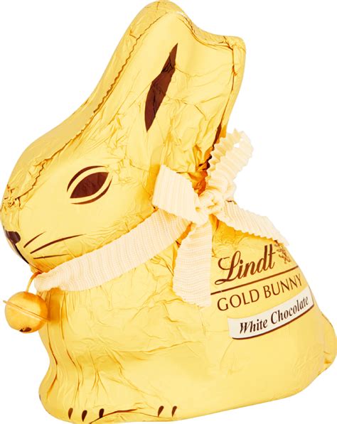 LINDT Gold Bunny White Chocolate 100g Holleys Fine Foods