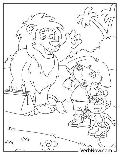 Free DORA Coloring Pages for Download (Printable PDF)