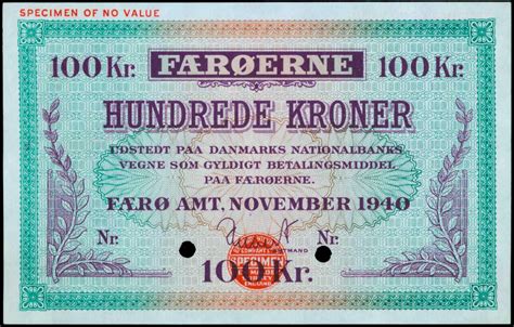 Kroner Second Emergency Issue Faroe Islands Numista