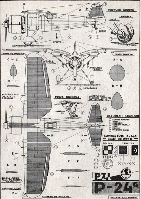 PZL P 24 Aircraft Design Aircraft Modeling Paper Airplane Models