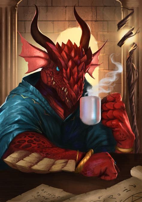 Caio (lvl 3) Santos on Twitter: "Red Dragonborn Sorcerers also drink ...