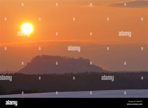 Saxon Switzerland Konigstein Fortress Hi Res Stock Photography And