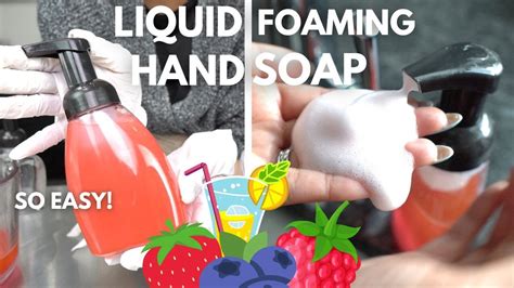 Making Foaming Liquid Hand Soap So Easy Youtube