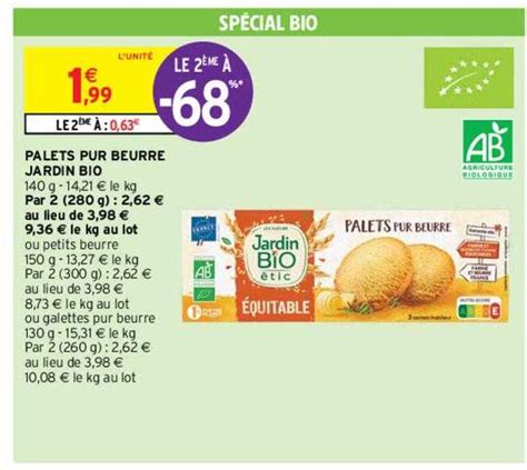 Promo Palets Pur Beurre Jardin Bio Chez Intermarch Express Icatalogue Fr