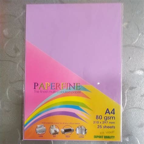 Jual Paperfine A Gram Sheet Kertas Hvs Warna Shopee Indonesia