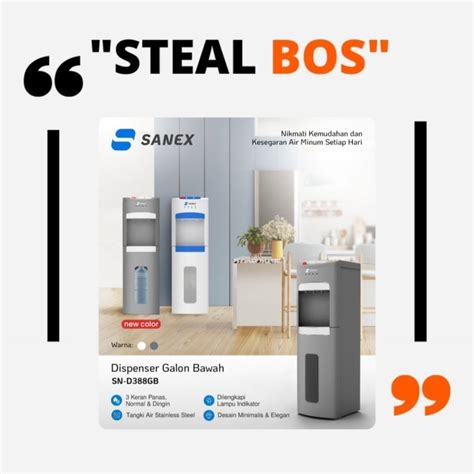 Jual Dispenser Sanex Tinggi Galon Bawah Hot Normal Dan Cold Sn D Gb Shopee Indonesia